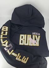 Load image into Gallery viewer, Hoodie: American Bully Silhouette with Pink and Gold Holographic