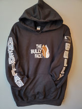 Load image into Gallery viewer, Hoodie: Bully Face With American Bully Arms (Fill = Multi Color Sparkle)