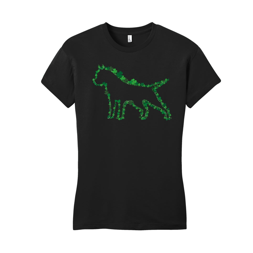 T-Shirt : American Bully Silhouette - St Patrick Clover