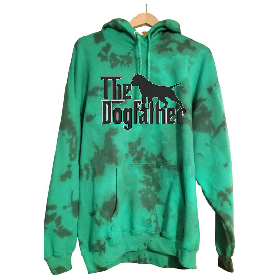 Hoodie: Green tie dye The Dog Father