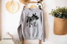 Load image into Gallery viewer, CUSTOM Sketch Dog Printed Front  - T-Shirts, Hoodies, Sweatshirts - Light Grey Tone
