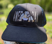 Load image into Gallery viewer, Black embroidered American Bully trucker hat

