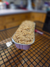Load image into Gallery viewer, Close-up of BecX Bakery banana coffee cake bread with cinnamon streusel topping
