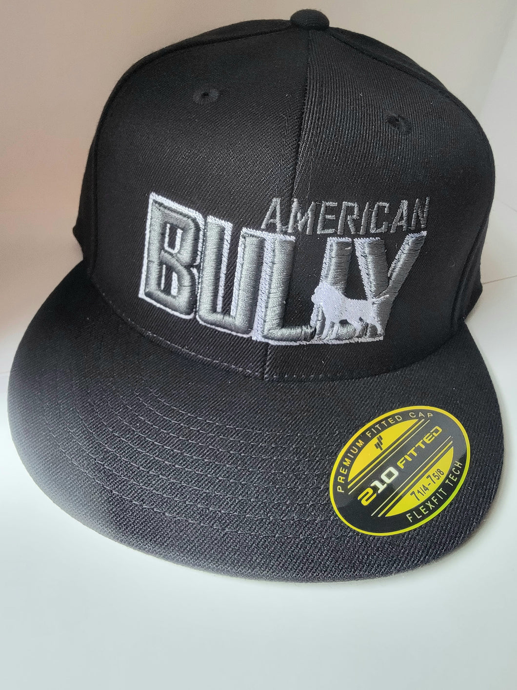 Fitted Ball Cap: American Bully Silhouette