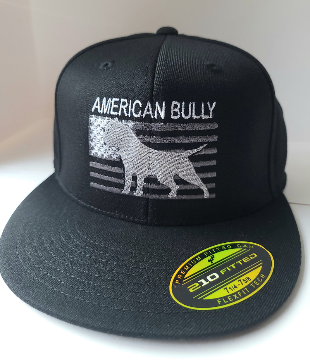 Fitted Ball Cap:  American Bully Flag