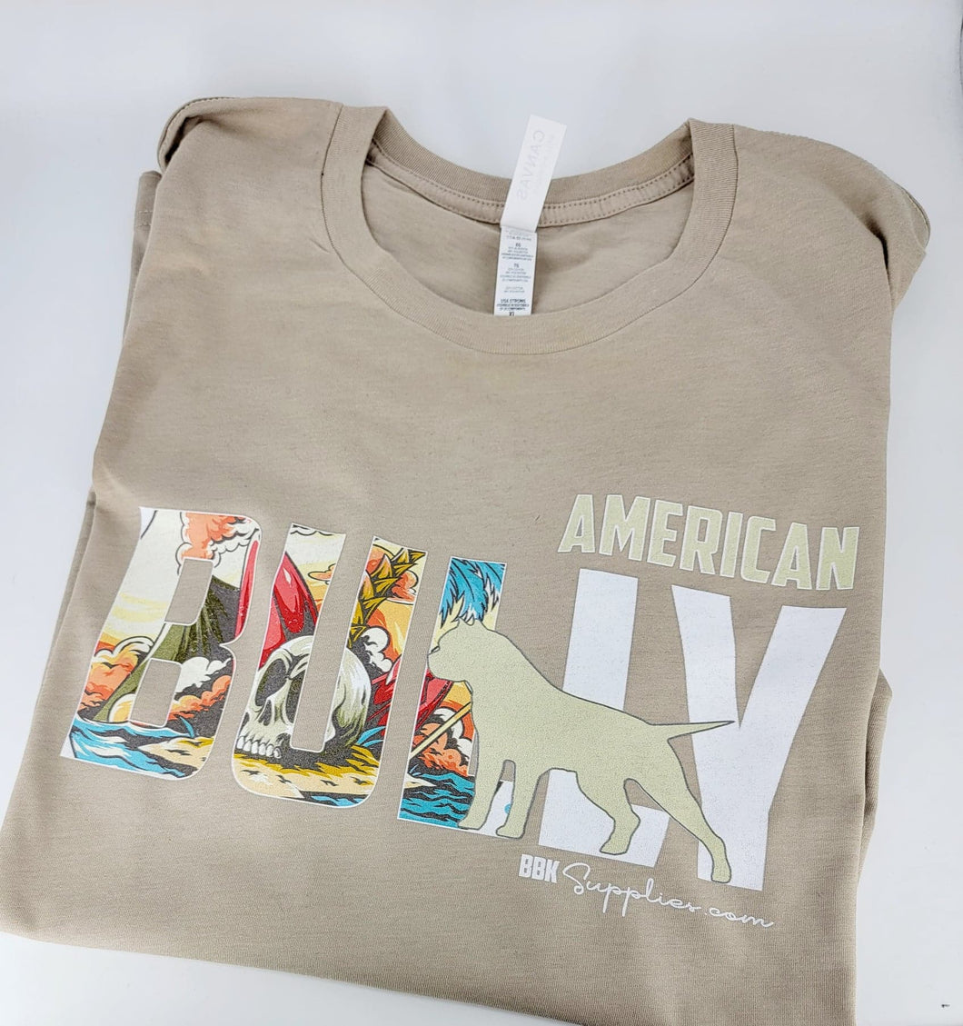 T-Shirt American Bully Silhouette - Island