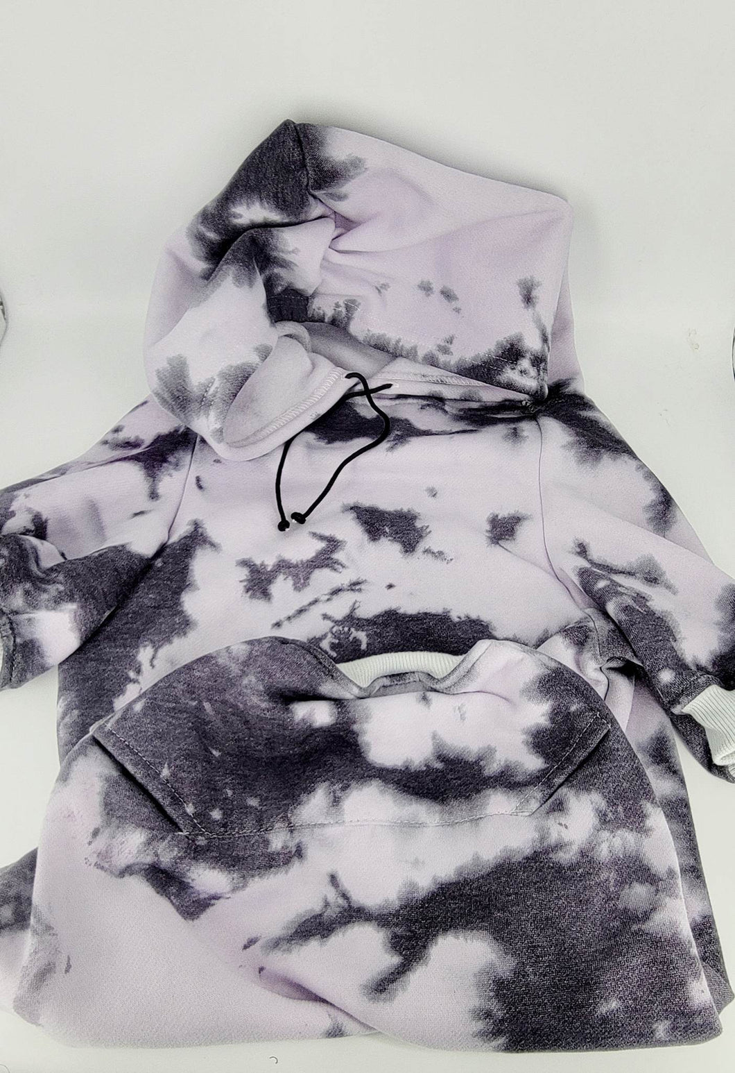 Dog Hoodie: Tie Dye - Old Fashioned (Black)